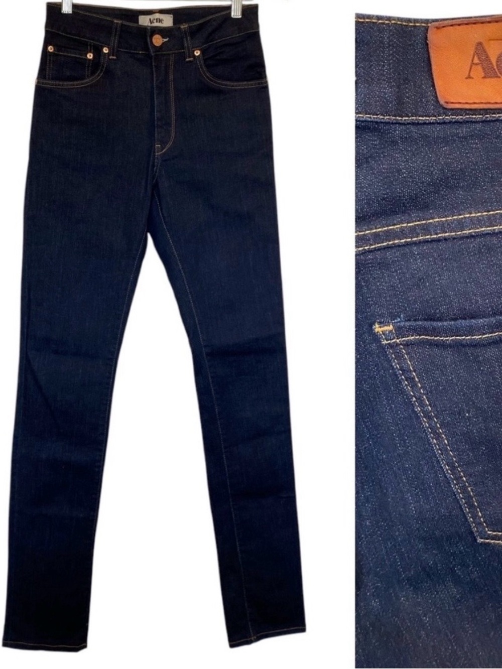 ACNE STUDIOS RAW NEEDLE JEANS